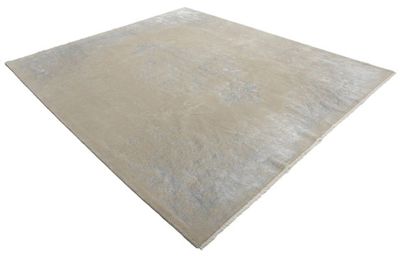 Image 1 of Tappeto moderno di design in viscosa con effetto seta lucida, opera d'arte 291 x 255 cm 