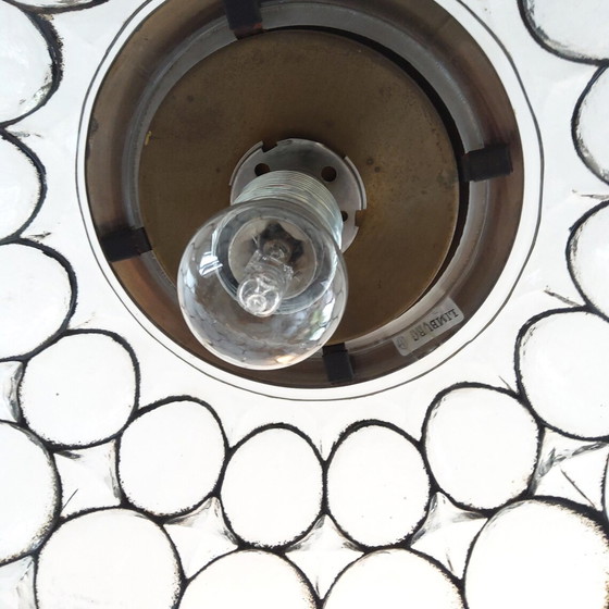 Image 1 of Large Glashütte Limburg glass pendant lamp