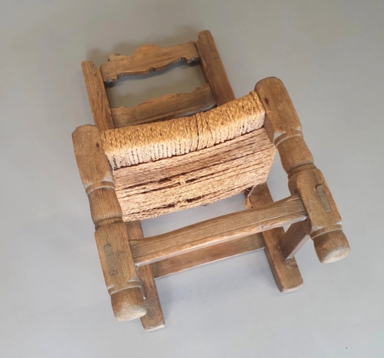 Image 1 of 2 sedie spagnole in legno di castagno in stile provinciale, metà del 1700