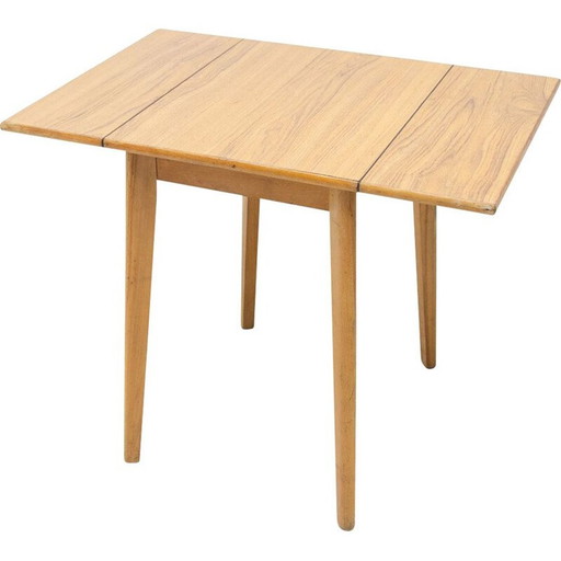 Mid century adjustable dining table by Mier Topolčany, Czechoslovakia 1970s