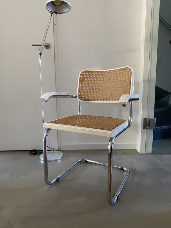 Image 1 of Cesca Chair White With Armrests