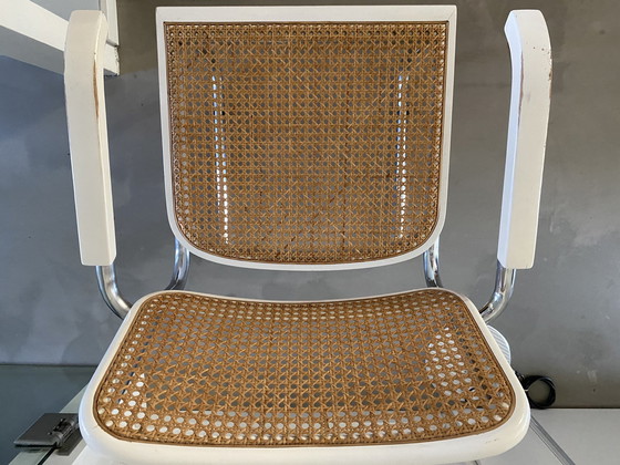 Image 1 of Cesca Chair White With Armrests