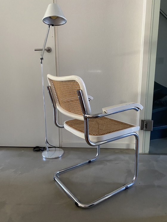 Image 1 of Cesca Chair White With Armrests