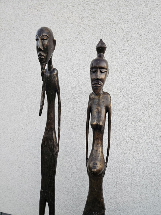 Image 1 of 2x sculptures en bronze