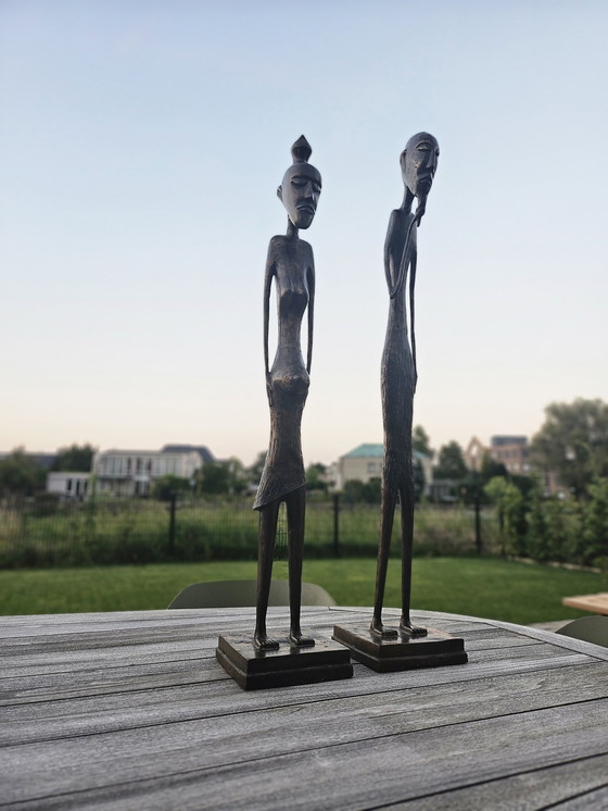 Image 1 of 2x sculptures en bronze