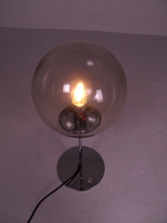 Image 1 of Vintage desk lamp with glass ball 1960's