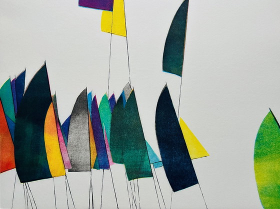 Image 1 of Etching Betty Brink - Stick sails