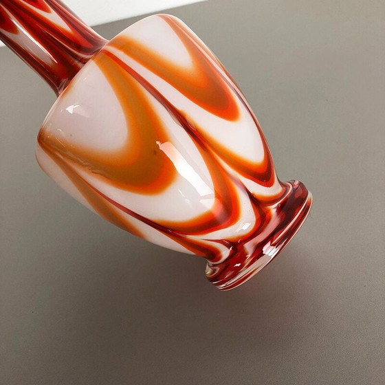 Image 1 of Vintage orange vase by Opaline Florence, Italy 1970