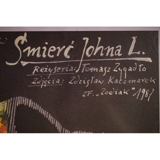 Image 1 of Affiche vintage del film "John L. death" di A. Pągowski, Polonia 1987