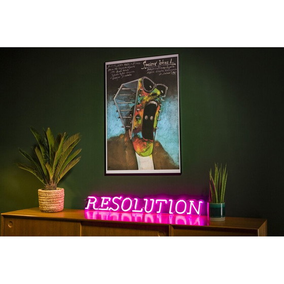 Image 1 of Affiche vintage del film "John L. death" di A. Pągowski, Polonia 1987