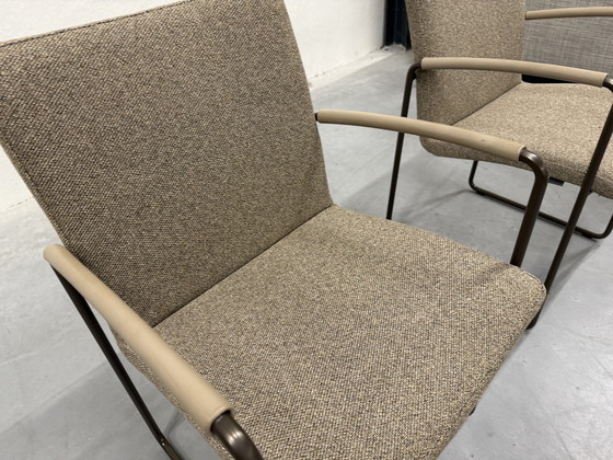 Image 1 of 2 Leolux Talos Dining Chairs Loft Fabric