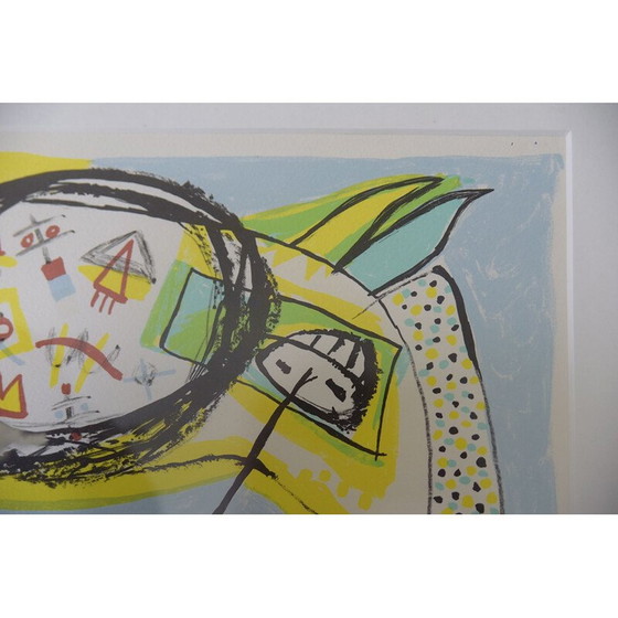 Image 1 of Litografia vintage Maskot par Lis Zwick, 1996