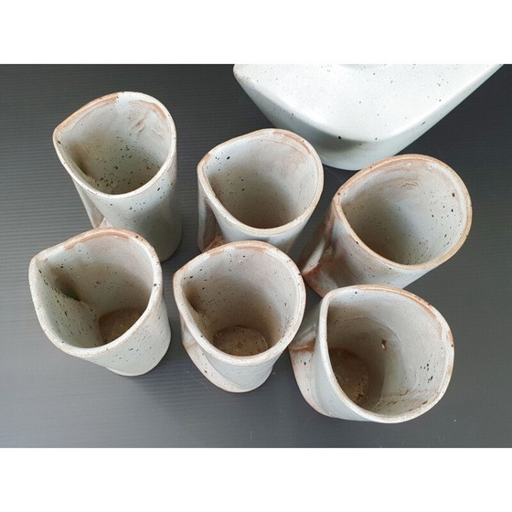 Image 1 of Vintage stoneware orangeade set, 1960
