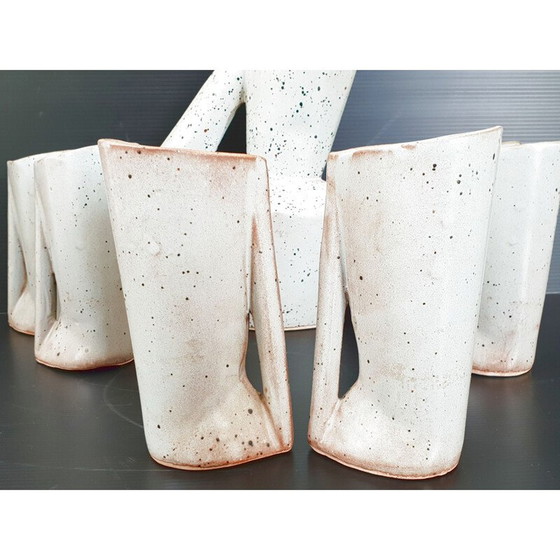 Image 1 of Vintage stoneware orangeade set, 1960