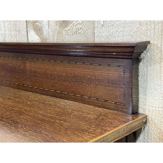 Image 1 of Vintage mahogany 3-door bookcase, 1950