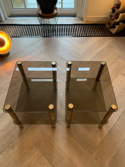 2X Hollywood Regency Side Tables