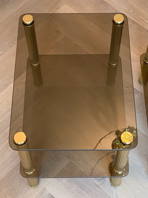 2X Hollywood Regency Side Tables