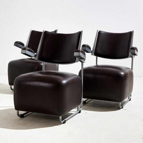 Image 1 of Set of 3 vintage "Oscar" armchairs by Harri Korhonen for Inno Interior Oy, 1980