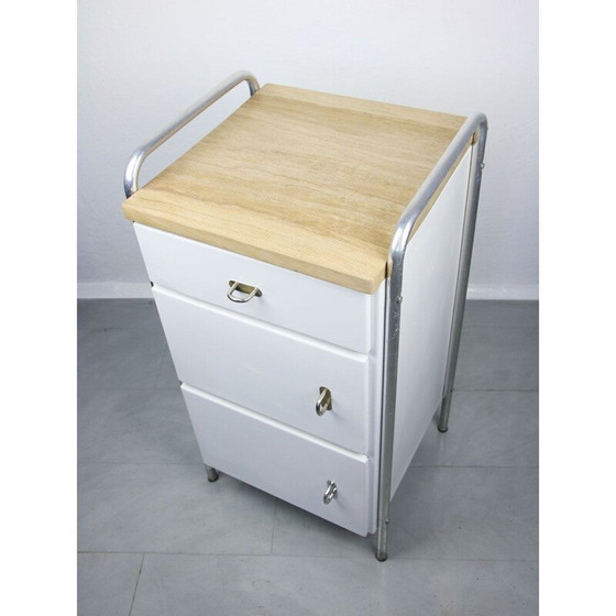 Image 1 of Pair of mid-century industrial cabinets