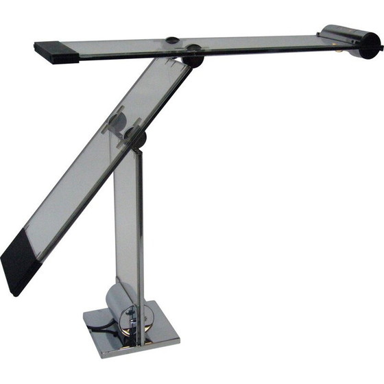 Image 1 of Lampada vintage obliqua a doppio bilanciere di Yonel Lebovici, 1979