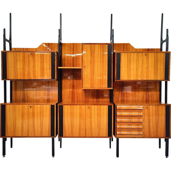 Image 1 of Mobiletto da parete in legno d'epoca, Italia 1950