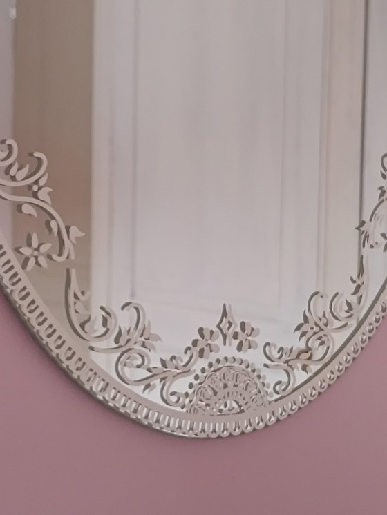 Image 1 of Oval Frameless Mirror