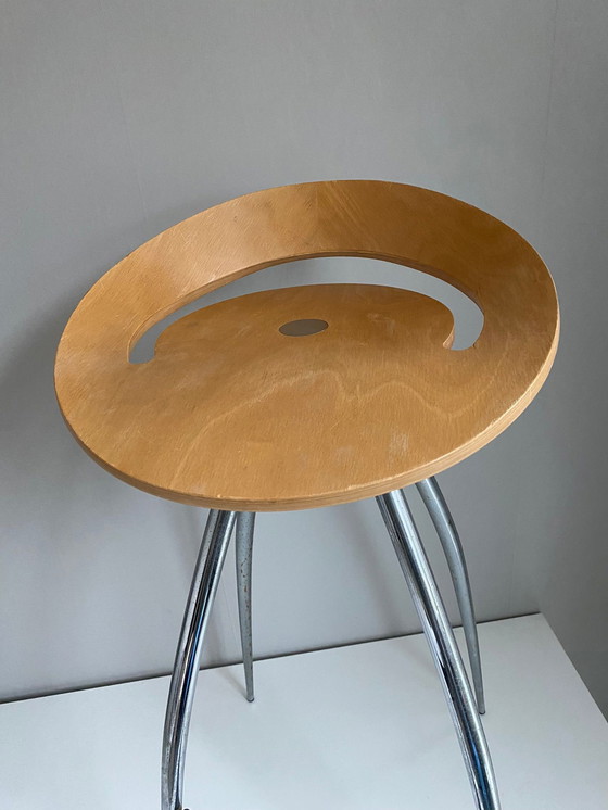 Image 1 of Sigurdur Thorsteinsson - Design Group Italia - Magis - Barstool Model 'Lyra' - Light Oak