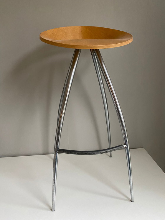 Image 1 of Sigurdur Thorsteinsson - Design Group Italia - Magis - Barstool Model 'Lyra' - Light Oak