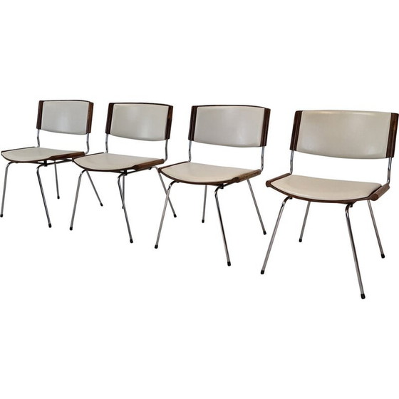 Image 1 of Set of 4 vintage "Badminton" dining chairs by Nanna Ditzel for Kolds Savvaerk, Denmark 1960s