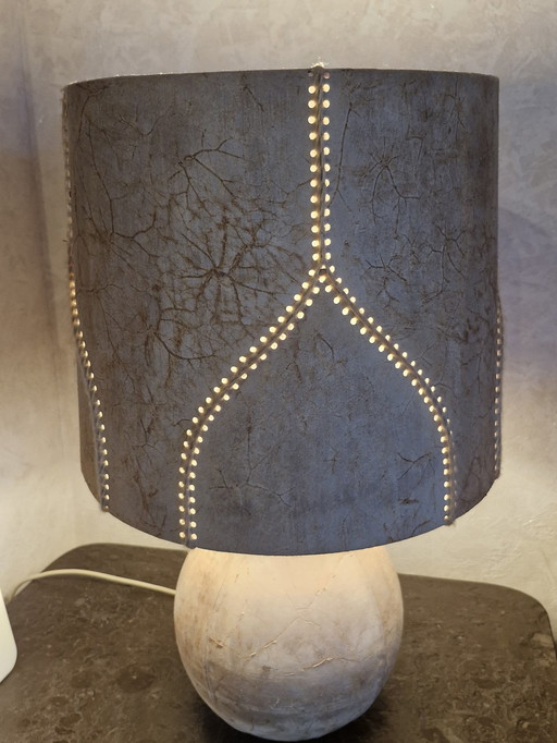 High quality table lamp leather light