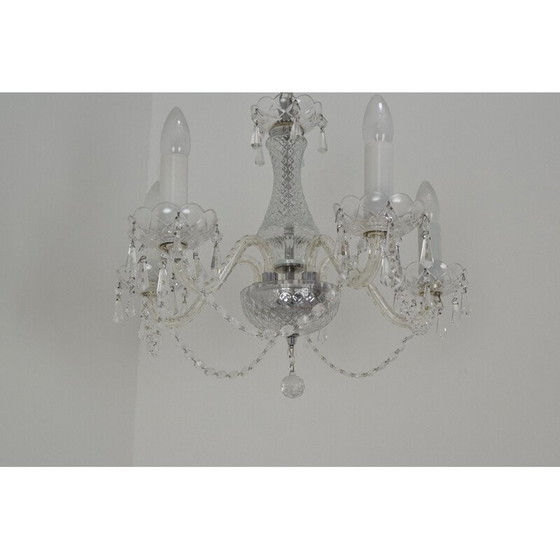 Image 1 of Lampadario vintage in cristallo di Kamenicky Senov, Cecoslovacchia, 1960