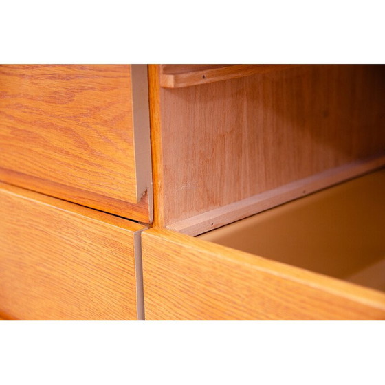 Image 1 of Vintage U-453 chest of drawers in oak wood and plywood by Jiří Jiroutek for Interiér Praha, Czechoslovakia 1960