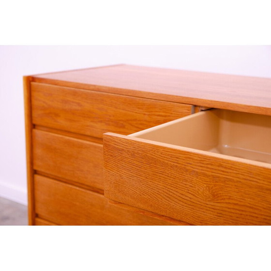 Image 1 of Vintage U-453 chest of drawers in oak wood and plywood by Jiří Jiroutek for Interiér Praha, Czechoslovakia 1960