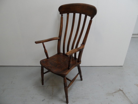 Image 1 of Antique Windsor armchair