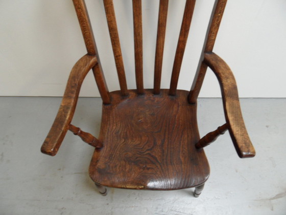 Image 1 of Antique Windsor armchair