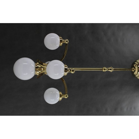 Image 1 of Vintage brass chandelier, Czechoslovakia 1930