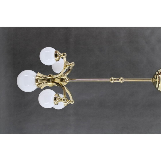 Image 1 of Vintage brass chandelier, Czechoslovakia 1930