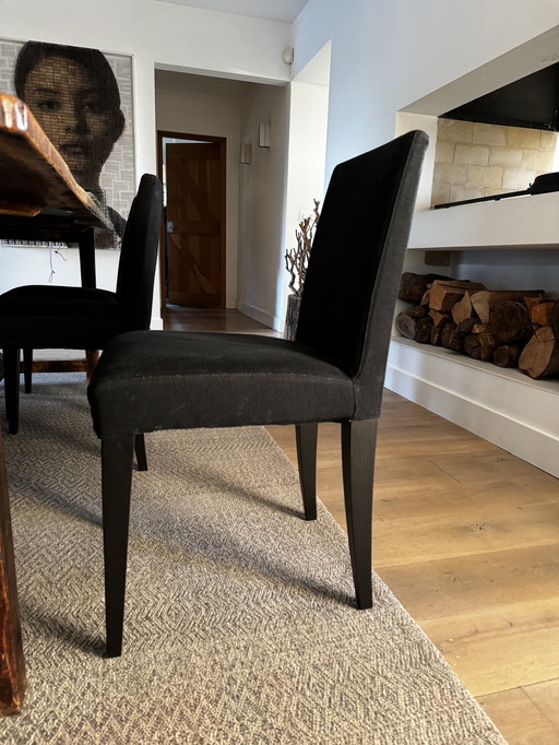 6x Meridiani dining chairs