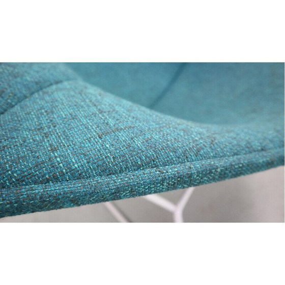 Image 1 of Vintage steel armchair with ottoman by Harry Bertoia for Knoll International, 1952