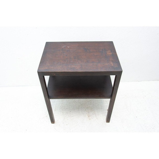 Image 1 of Tavolino laterale in rovere modernista d'epoca, Cecoslovacchia 1950