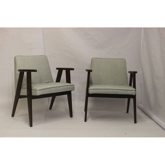 Image 1 of Pair of vintage Bunny Type 300-177 armchairs by Józef Chierowski, 1960