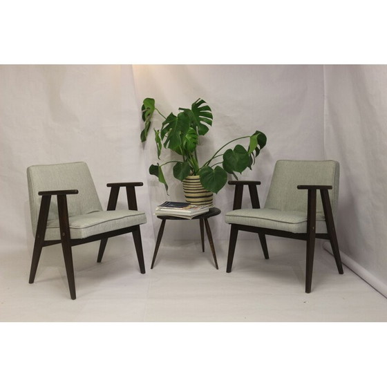 Image 1 of Pair of vintage Bunny Type 300-177 armchairs by Józef Chierowski, 1960