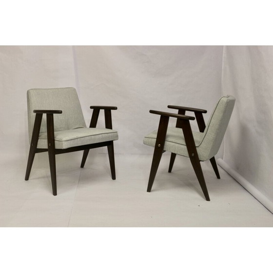 Image 1 of Pair of vintage Bunny Type 300-177 armchairs by Józef Chierowski, 1960