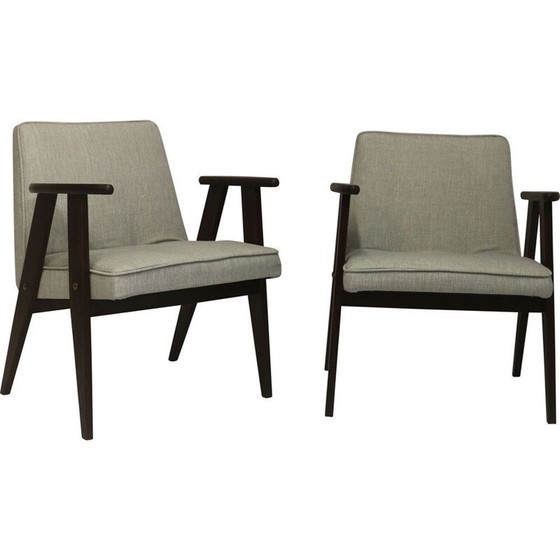 Image 1 of Pair of vintage Bunny Type 300-177 armchairs by Józef Chierowski, 1960