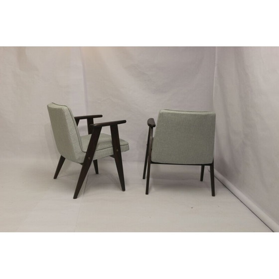 Image 1 of Pair of vintage Bunny Type 300-177 armchairs by Józef Chierowski, 1960