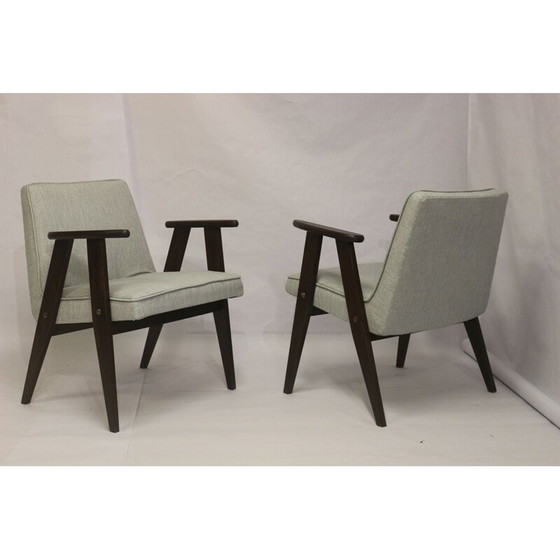 Image 1 of Pair of vintage Bunny Type 300-177 armchairs by Józef Chierowski, 1960