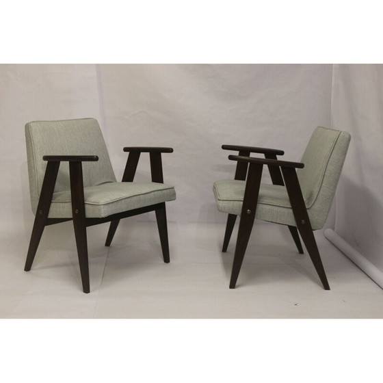 Image 1 of Pair of vintage Bunny Type 300-177 armchairs by Józef Chierowski, 1960