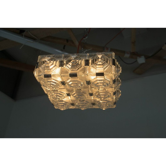 Image 1 of Brutalist vintage ceiling lamp by Kamenicky Senov, 1970s