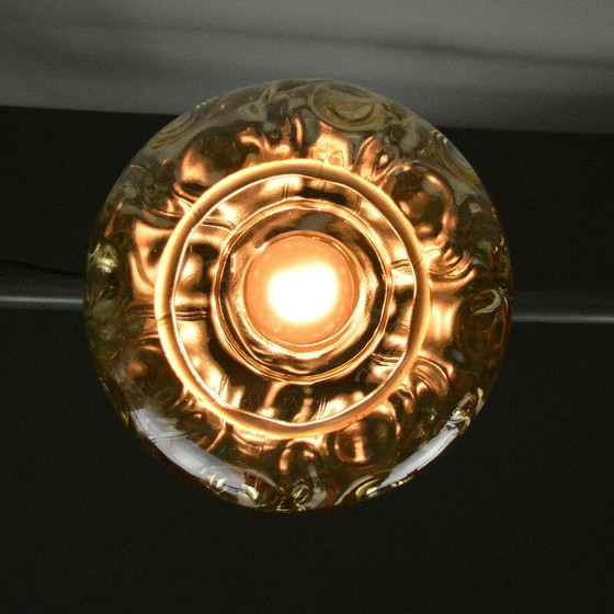 Image 1 of Vintage glass pendant lamp, Poland 1970s