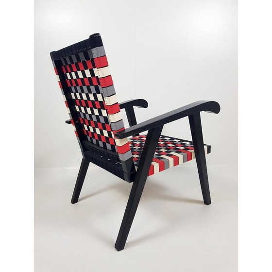 Image 1 of Pair of vintage oak armchairs, 1950s